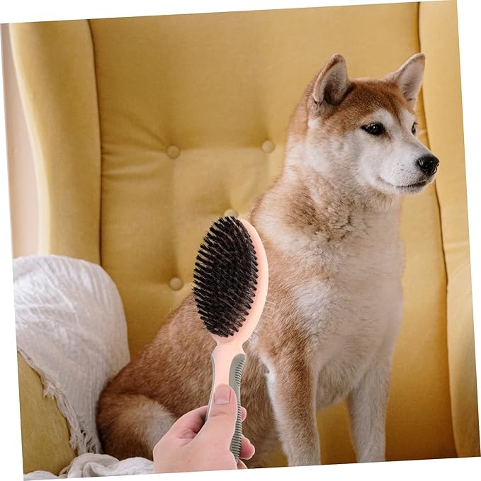 Toyvian Smooth Edges Cat Comb Pet Hair Removal Brush Daily Use Cat Grooming Brush Comfortable Handle Pet Grooming Tool
