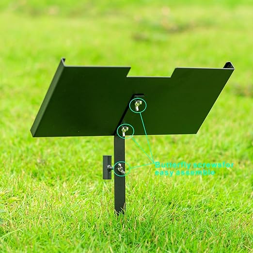 Grave Marker Stand,Heavy Duty Gravestone Holder,Memorial Plaque Support for Pet,Dog,Cat,Tombstone,Headstone,Garden Memorial Stone Stand (for 12"X6" Plaque)