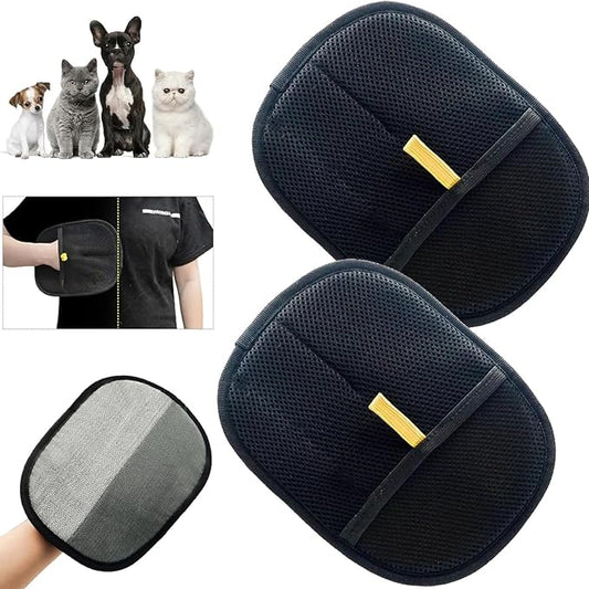 Double-Sided pet Grooming Gloves, Pet Gloves Grooming for Dogs, Cat Grooming Gloves, Celery Pets, Pet Grooming Gloves, Versatile Grooming Gloves for Washing, Deshedding, Drooming (2 Pcs)