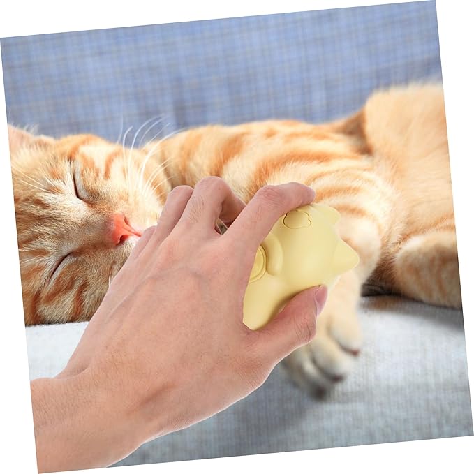 Rechargeable Cat Grooming Brush with Steam Technology Pet Hair Massage Cleaning Tool for Indoor Cats Gentle Bristles for Spa-like