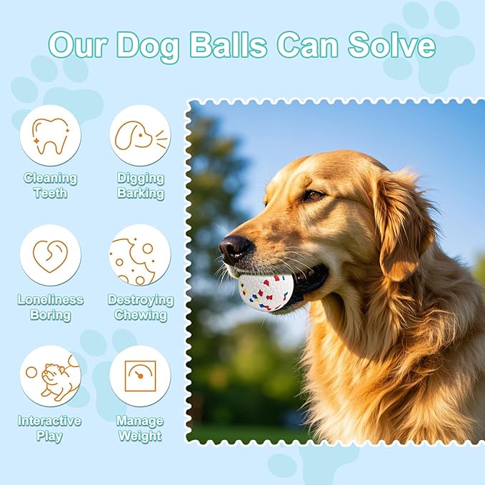 TVM Interactive Dog Toys Ball, Automatic Moving, Bouncing Chew Toys, E-TPU Material, Suitable for Large and Medium-Sized Dogs, Used for Boredom Relief and Daily Training (Orange) (White-A)