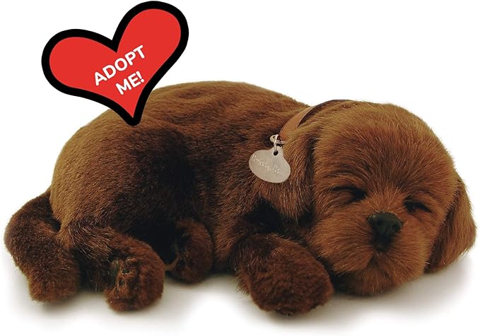 Original Petzzz Chocolate Lab, Realistic, Life-Like Stuffed Interactive Plush Toy, Electronic Pets, Companion Pet Dog with 100% Handcrafted Synthetic Fur