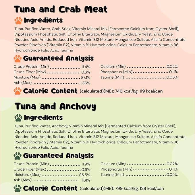 Queen's Cat & NUTRI PLAN Wet Cat Food Gourmet Tuna Meat Recipe (5.64oz/24 Count) 6 Flavor High Protein Taurine Rich, No Added Preservatives or Seasonings, Complete Balanced Nutrition