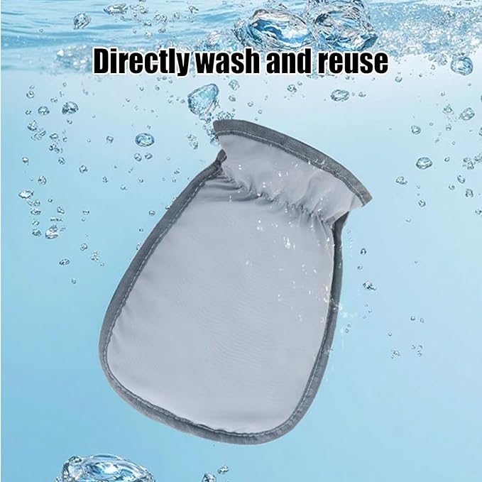 Pet Hair Removal Glove for Cats - Double-Sided Bunny Bathing Supplies | Dog Grooming Gloves - for Clothes Bedding Sheets Carpets Sofas Mattress Pet Parents Office Car Travel Apartment Living Room