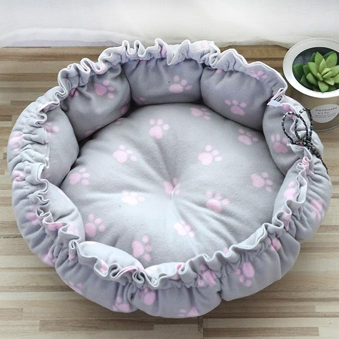 Windproof Warm Pet Bed House Drawstring Design Washable Soft Cushions Kennel for Small Dogs Cats Pet Supplies Dog Sleeping Outside Dog Sleeping Indoor