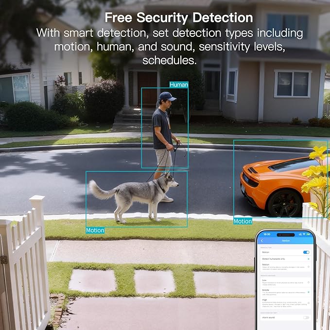 VIMTAG 2.5K Cameras for Home Security, 2.4G& 5G Color Night Vision Security Camera Indoor Outdoor for Baby Pet Dog Cat with Phone APP, Motion Detection 2-Way Audio, Work with Alexa,Cloud, 2 Pack