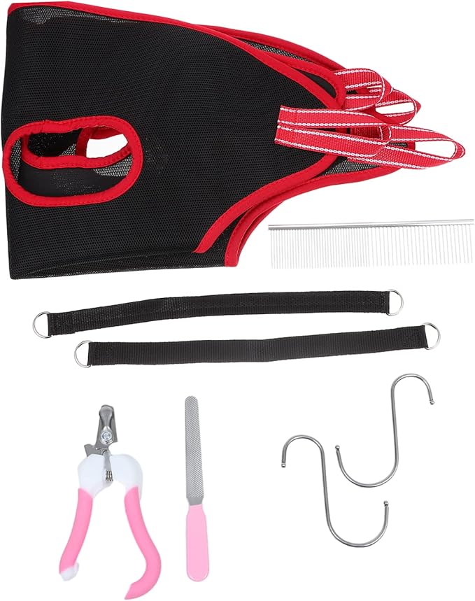 1 Set Nail Trimming Tools Cat Grooming Hammock Dog Grooming Hammock Pet Grooming Tools Kitten Grooming Hammock Cat Grooming Helper Pet Grooming Hammock Sandwich Breathable Mesh