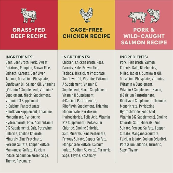 Instinct Freshly Crafted Meals, Dog Wet Food or Topper - Variety Pack, 11oz. Carton (Pack of 6)