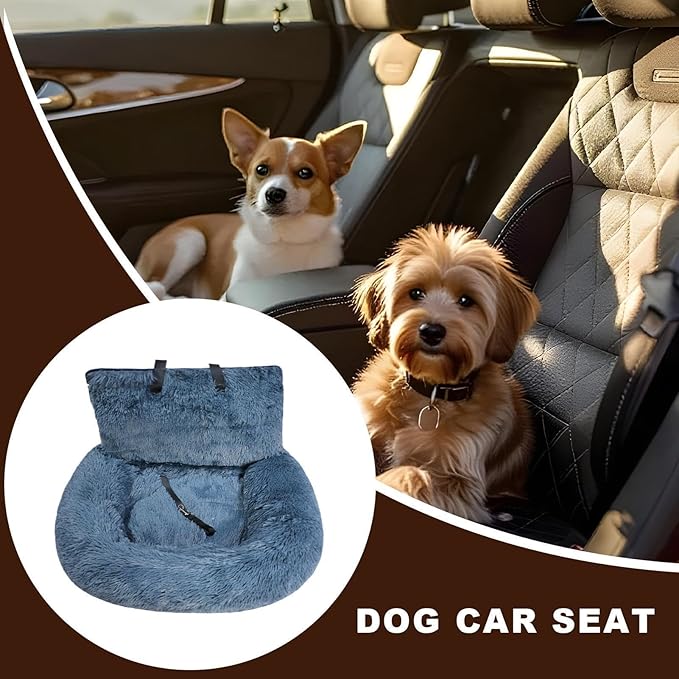Dog Seat for Car | Soft Dog Car Seat Boosters - Pet Supplies Washable Travel Bed for Medium Small Puppy Kitten Vehicle Traveling Vet Visit Daily Vacations