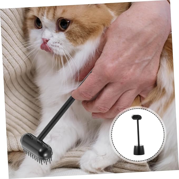BESPORTBLE 2pcs Cat Grooming Brush Massage Scratch Pet Grooming Brush for Cats Dogs Wet Dry Hair Cleaning