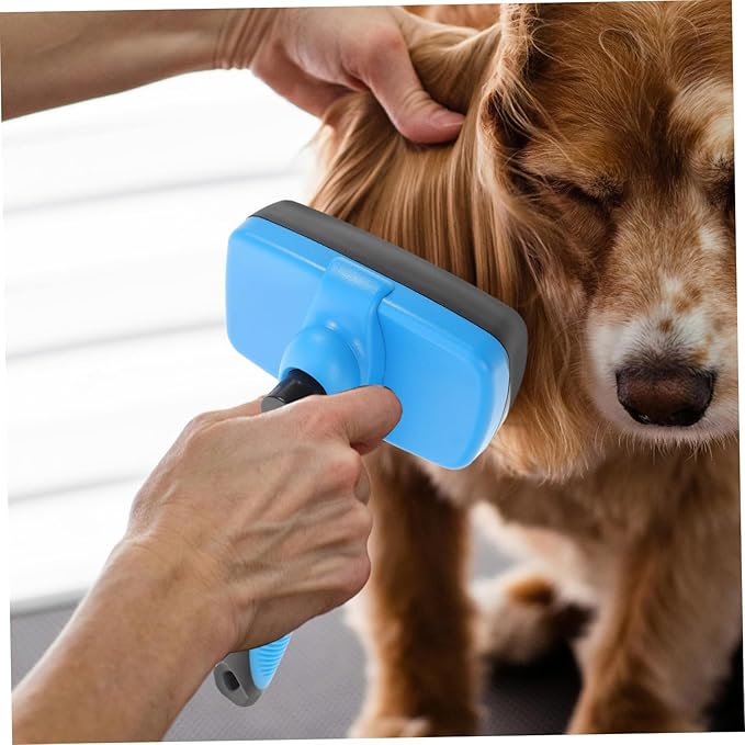 KESYOO Cat Grooming Brush Self- Pet Hair Removal Tool for Dogs and Cats Ergonomic Design for Daily Use for Shedding and De-shedding