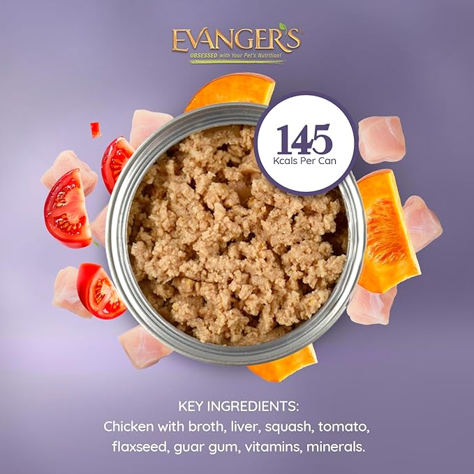 Evanger's Heritage Classics Chicken Lickin’ for Cats – 24 Count, 5.5 oz Each – Market Fresh Chicken, Grain Free, Limited Ingredients, Traditional Loaf Style