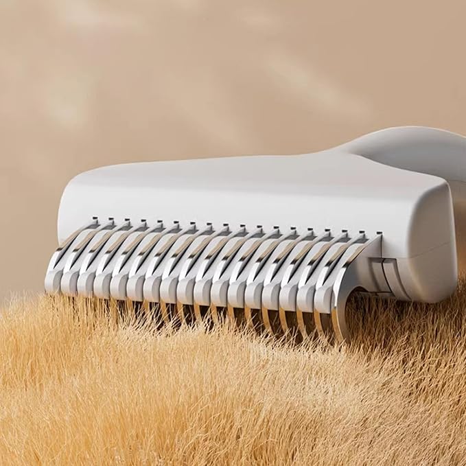 Professional Pet Hair Removal Comb For Dog Cats With Stainless Steel Detangling Teeth Ergonomic Handle Grooming Supply Pet Deshedder Comb