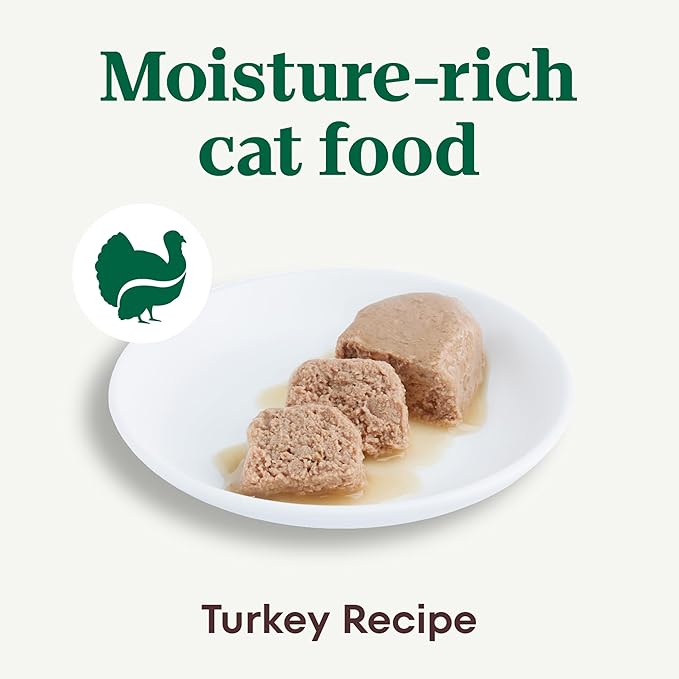 Nutro Perfect Portions Wet Cat Food Pate Turkey Recipe, Grain Free Wet Cat Food, 2.64 oz. Twin-Pack Trays (24 Count, Pack of 1)