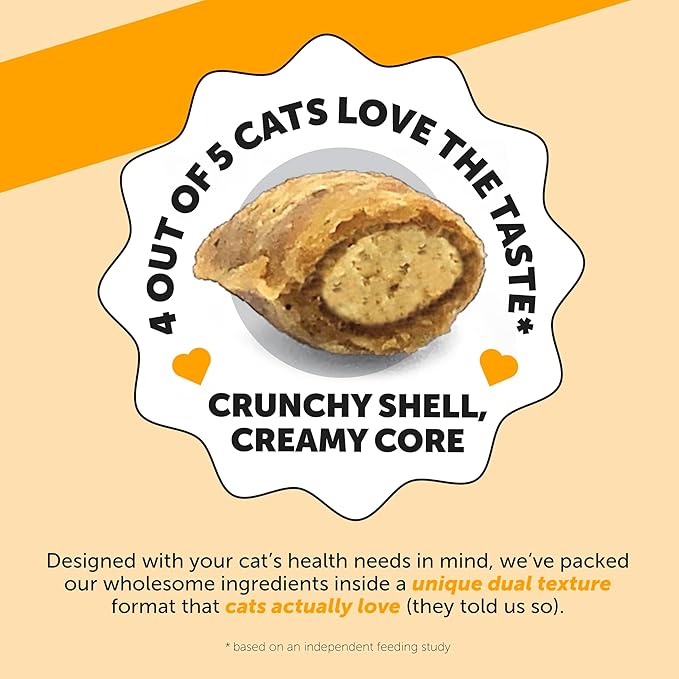 Cat Immune Support Lysine Allergy Relief and Hairball Support Crunchy & Creamy Chews Bundle