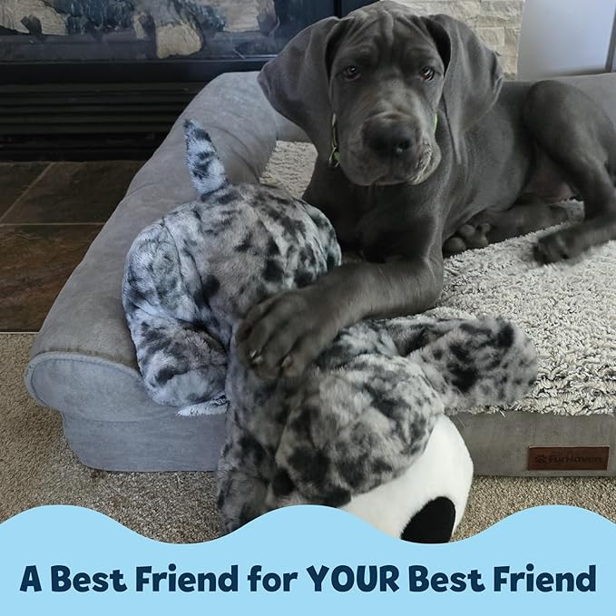Snuggle Puppy Original for Large Breeds - Heartbeat Puppy for Dogs - Pet Anxiety Relief and Calming Aid - Comfort Dog Toy - Behavioral Training and Sleep Aid Cuddle Buddy - Great Dane