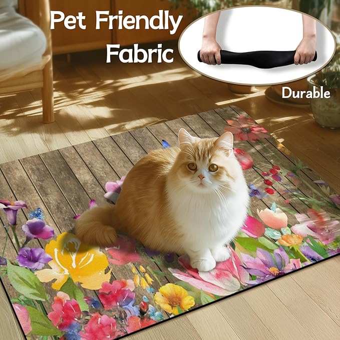 Dog Food Mats for Floors Absorbent, Non-Slip Quick Dry Dog Mat for Food and Water, Cat Pet Food Mat Pet Supplies