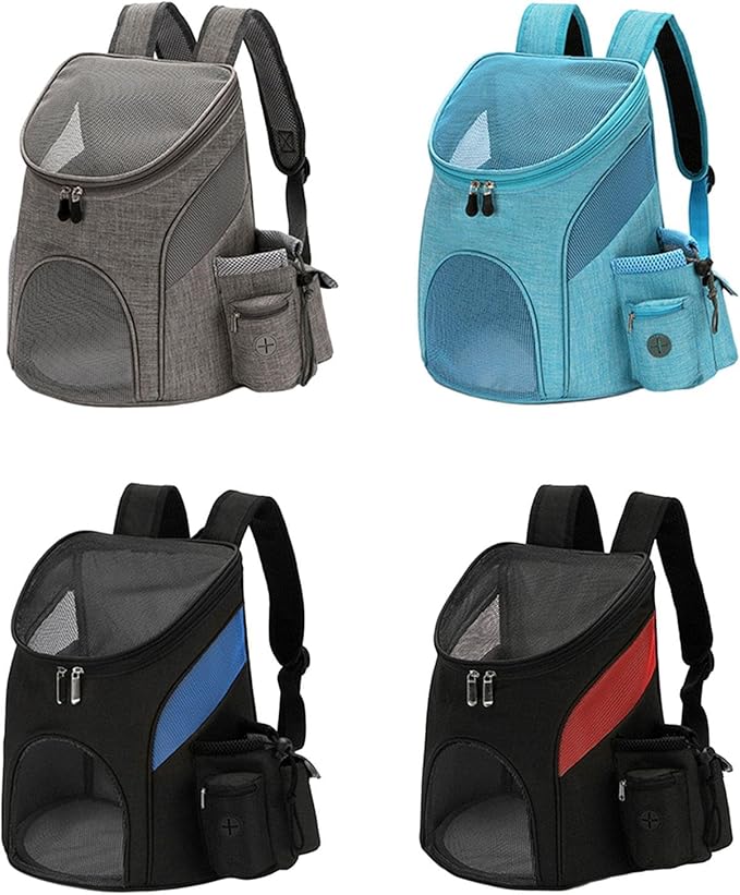 Backpack Adjustable Outdoor Carrier Front for Small Cats Portable Travel Foldable Pet Supplies Bag Carriers Backpacks Bags for Carrying Large Breathable