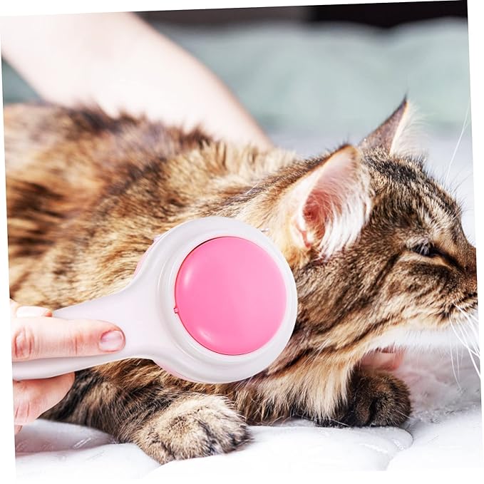 Toyvian Multi-function Pet Comb for Cats Dogs Grooming Brush for Long Haired Dogs Easy Hair Removal Portable Comfortable Handle