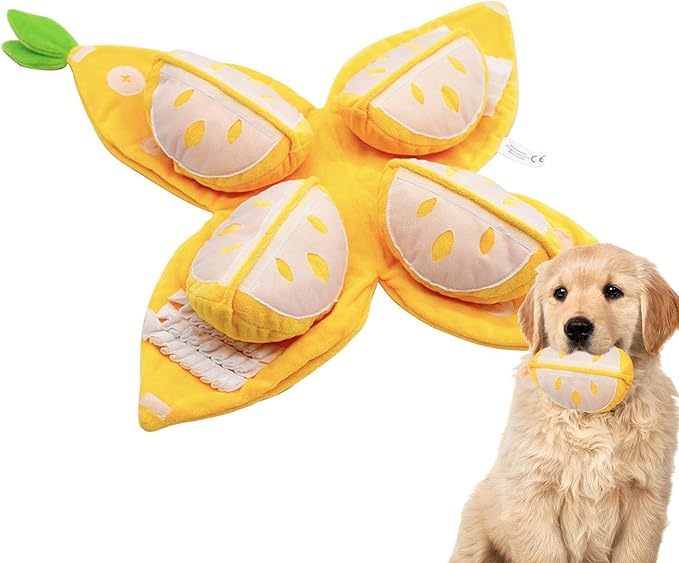 Squeaky Dog Toys,Sensory Soft Interactive Pet Supplies | Funny Snuffle Mat for Dogs - for Medium Large Breed Indoor Outdoor Stimulation Enrichment Play Foraging Boredom