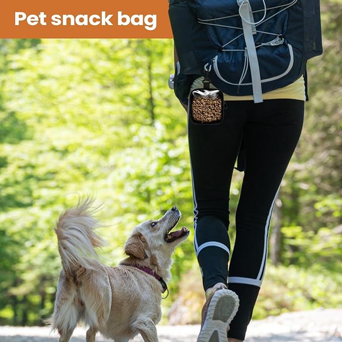 Dog Treat Bag, Portable Storage Pet Supplies, Dog Treat Waist Pouches for Training, for Walking Outdoor Camping Travel Vacation Hiking Adventure