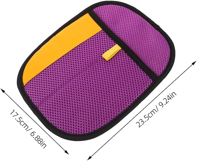 3pcs Static Pet Hair Removal Gloves for Cats and Dogs – Electrostatic Grooming Mitts for Reusable Fur Removal on Furniture, Clothing, and Carpets – Purple