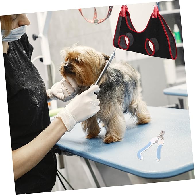 1set Pet Grooming Hammock for Cats Dogs Lightweight Nail Clipper Sling Accessories for Easy Grooming and Nail Trimming Pets