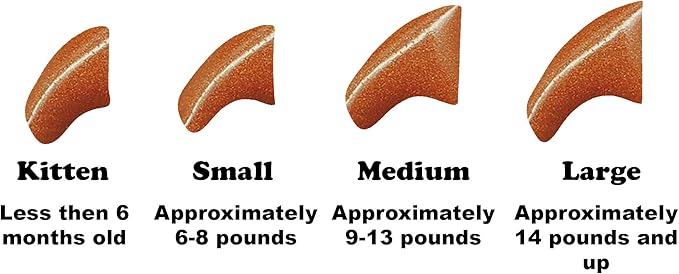 6 Month Supply Soft Nail Caps for Cats Metallic Bronze Small - Extra Adhesives
