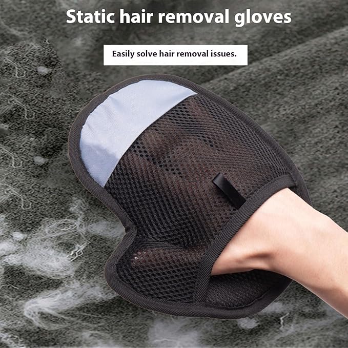 Pet Hair Remover for Laundry, Pet Hair Removal Glove, Pets Removal Glove, Electrostatic Pets Gloves, 2026 Thickened Grooming Gloves to Furniture, Clothes, Couch, Carpet & Car Seats