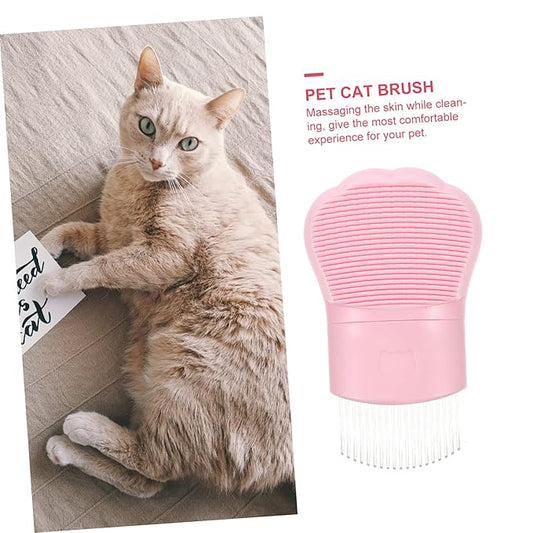 Mikikit Cat Grooming Comb Pet Deshedding Brush Massaging Tool for Cats and Dogs