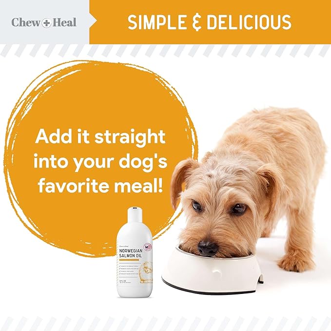 Salmon Oil for Dogs - 64 oz Liquid - Premium Fish Oil for Skin and Coat Health - Omega 3 Supplement - Supports Itchy Skin - Norwegian Dog Salmon Oil - Essential Dog Supplement
