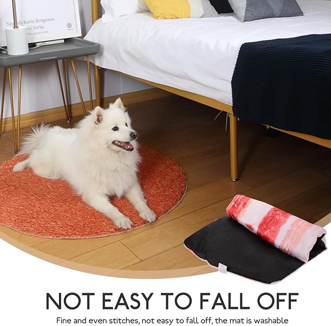 KALLORY Pet Bed Mat Thickened Non-Slip Sleeping Pad Cushion for Small Dogs and Cats Indoor Crate Use Pet Supplies