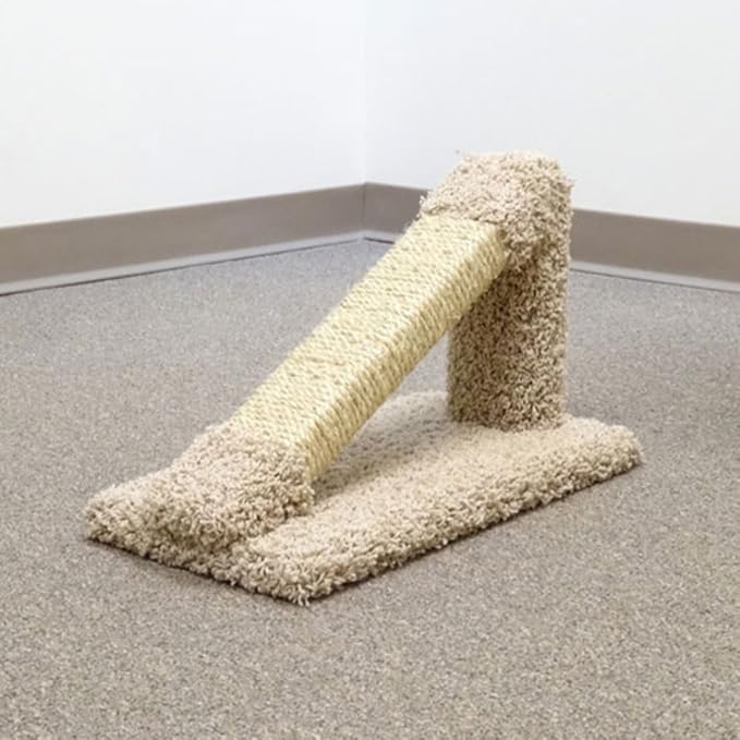 New Cat Condos Premier Tilted Scratching Post, Beige