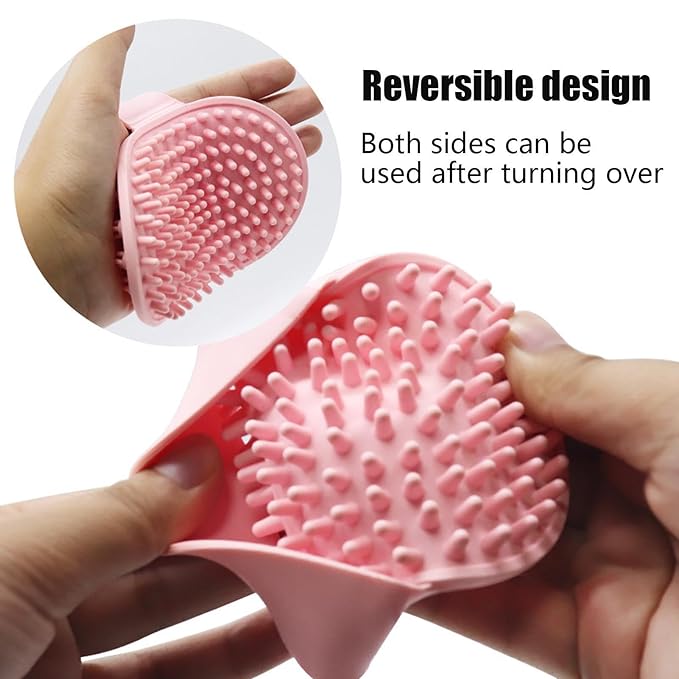 Dog Bath Brush | Massage Pet Grooming Supplies - Dog Scrubber - for Long Short Haired Puppy Cats Kitten Care