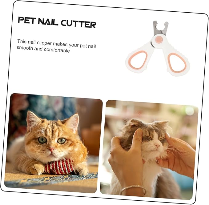 Toyvian 1pc Ergonomic Pet Nail Clipper Dog Nail Cutting Tool Safe Pet Grooming No Quick Injury