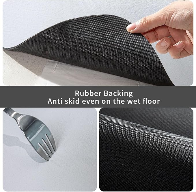 Pet Feeding Mat for Floors Waterproof Dog Mat for Food and Water Happy Mother's Day Floral Gift Mom Ih Absorbent Quick Dry Non Slip Mats Cat Bowls 18X12In