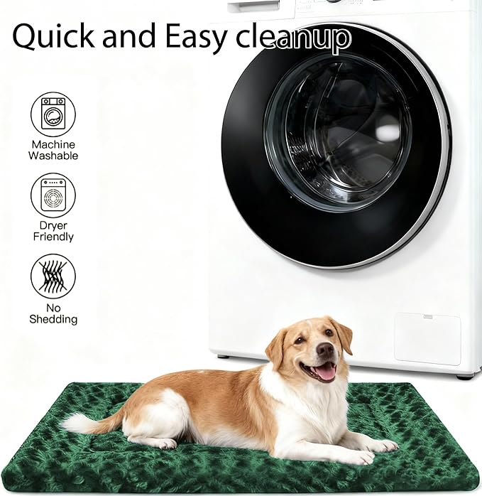 Dog Bed Mat - Dog Crate Pad - Reversible Dog Mat for Pet Comfort - Soft Bed Pads with Dual-Sided Design for All Seasons - Durable, Machine Washable Mat for Crates, Travel, and Home
