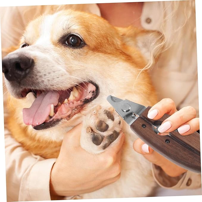 YARNOW Ergonomic Pet Nail Clipper for Cats Dogs Easy Nail Trim Safe Cutting Stainless Steel Pet Grooming Tool