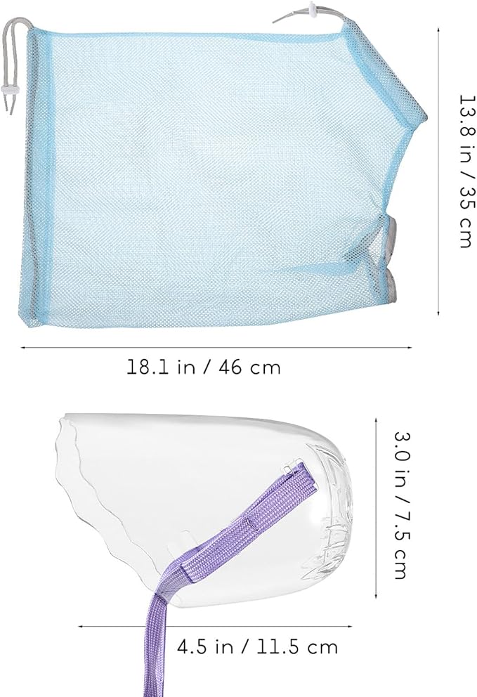POPETPOP Cat Bathing Bag with Muzzle Adjustable and Breathable Washing Bag for Cats for Shower Nail Trimming and Grooming