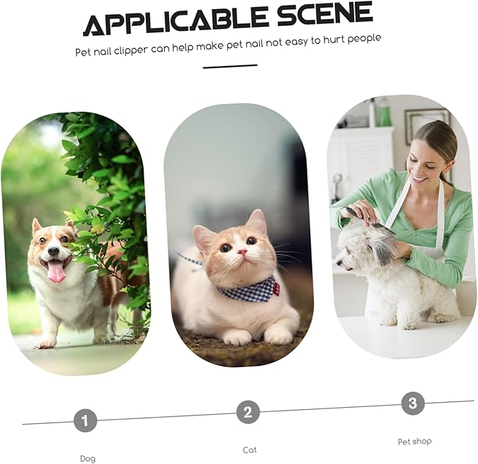 KESYOO PET Nail Clipper for Cats and Dogs Professional PET Trimming Scissor Safety Guard Portable and Easy to Use for Nail Care and Grooming