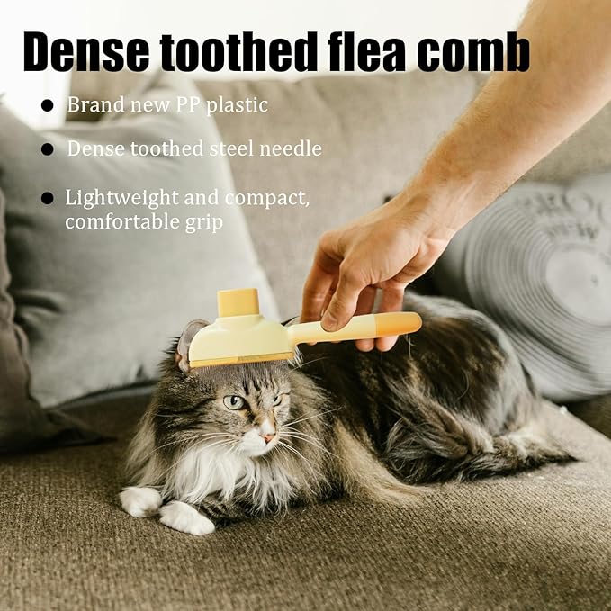 7 Pcs Pet Grooming Kit,Cat Brushes for Indoor Cats,Dog Brush for Long or Short Haired Dogs,Cat Hair Brush Cat Grooming Deshedding Brush for Dog Kitten Horse Massage Removes Loose Fur