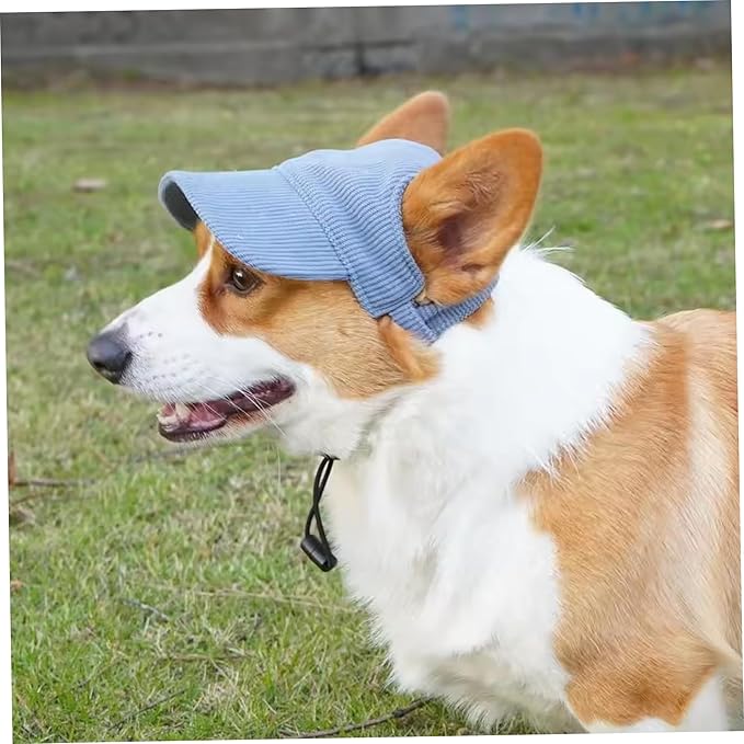 Dog Sun Hat, Adjustable Dog Baseball Cap with Ear Holes, Pet Supplies for Outdoor Picnic, Traveling, Walking, Hiking