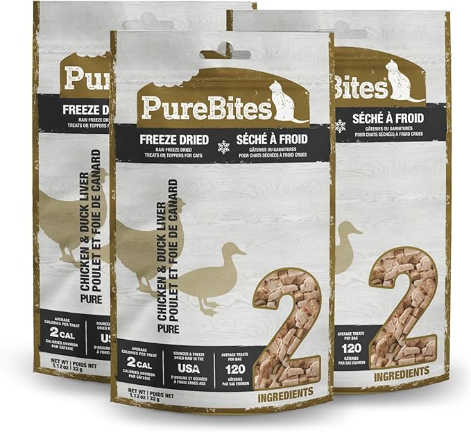 PureBites Chicken & Duck 1.12 oz 3 Pack
