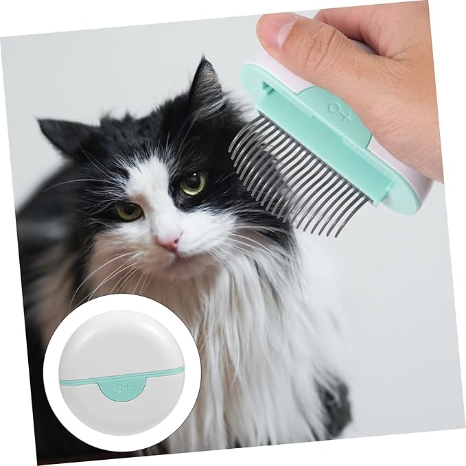 Cat Hair Removal Comb Premium Cat Grooming Brush for Shedding Cleaning Lightweight Portable Design Gentle Massage Tool for Better