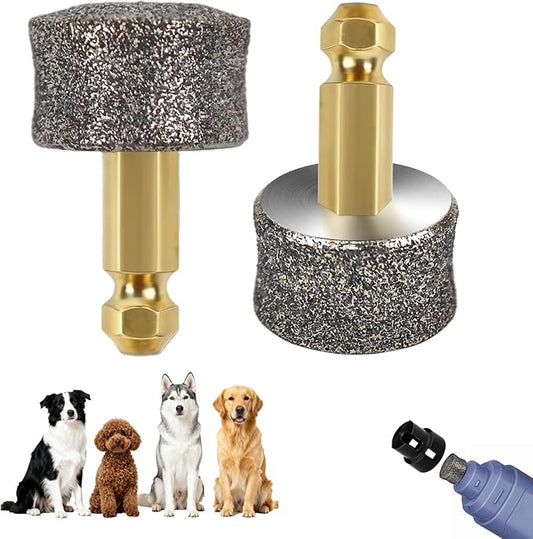 Dog Nail Grinder - Regular - Replacement Head, and Most Brands' Cat/Pet/Dog Nail Grinders, Highly Efficient, Safe and Reliable（2pcs）