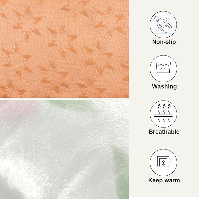 Dog Bed for Crate Washable Pet Sleep Pad, Floral Print Kennel Mat with Non-Slip Bottom, Soft Fluffy Supplies Pet for Dogs and Cats (24x18 inch)