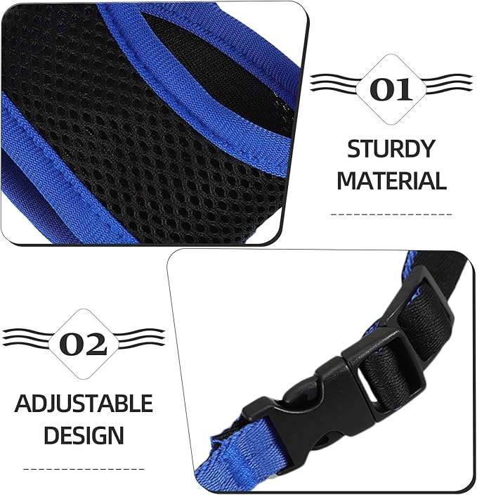 FOMIYES Adjustable Dog Muzzle Blue L 18-24cm Anti-Biting Protective Dog Mouth Cover Breathable Outdoor Pet Supplies Muzzle for Barking and Chewing