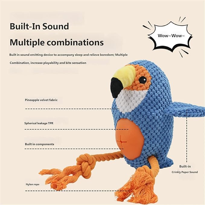 Pet Dog Chew Squeak Toy Teeth Chew Chews-Resistant Interactively Sound Teeth Training Supply Pet Durability Chewing