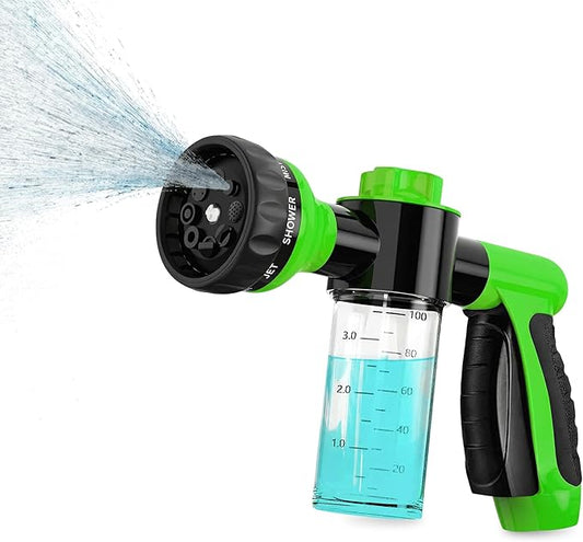 Soap & Shampoo Dispenser for Pet Wash and Garden Hose Sprayer Nozzle by Girl With The Dogs