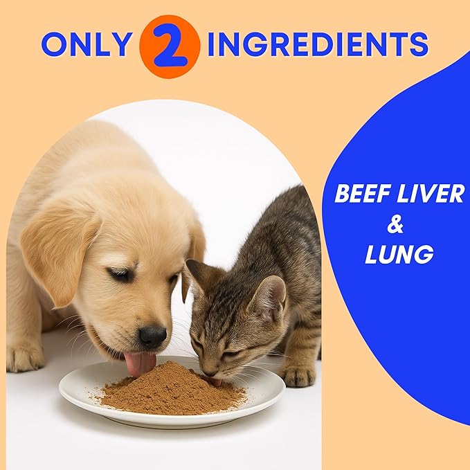 PAWW CHEW Beef Liver Food Topper & Knee Caps for Dogs, 100% Natural, Made in The USA, Dog Seasoning for Food, Meal Topper for Picky Eaters